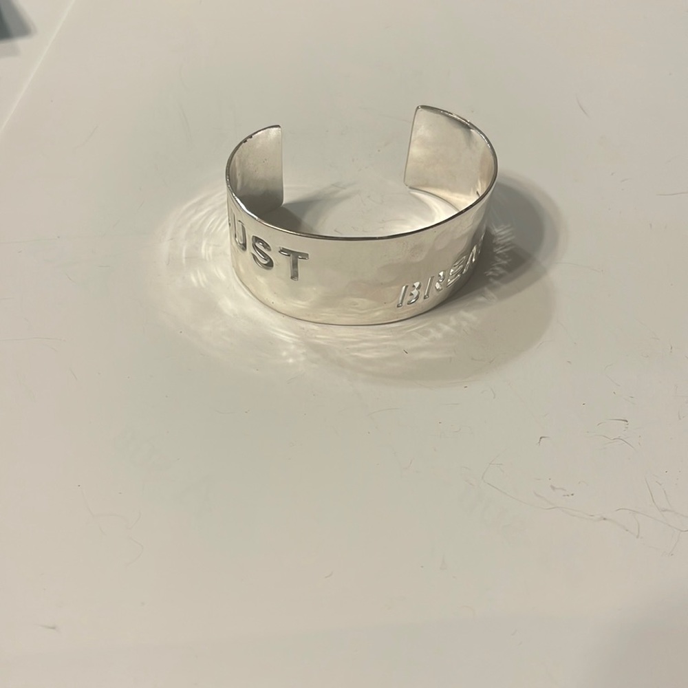 Rustic Cuff “Just Breathe” Cuff